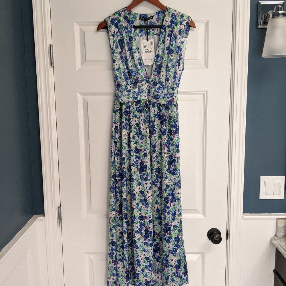 Floral midi dress from Zara, New!